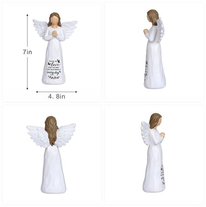 Sympathy Gifts for Loss of Loved One Grief Gift for Women Angel Figurine for Loss of Father Mother Memorial Remembrance Gift Sculpted Hand-Painted Figurines - style: Angels 2