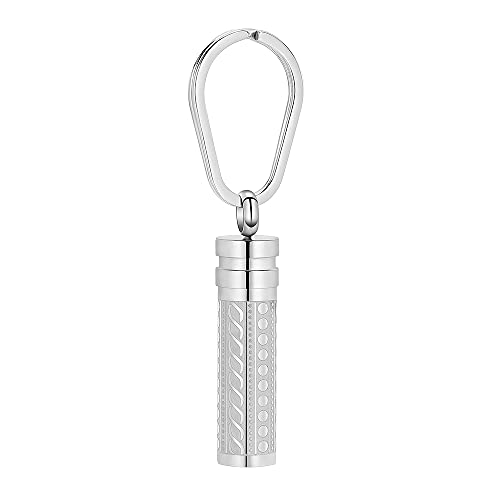 constantlife Cremation Jewelry for Ashes Openable Pill Case Urn Necklace Keepsake Perfume Memorial Pendant Locket Charm Accessories - color: Keychain-silver