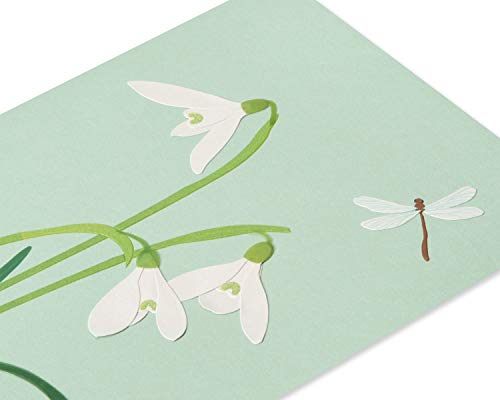 Papyrus Sympathy Card (Deepest Sympathy) - color: White Crocus