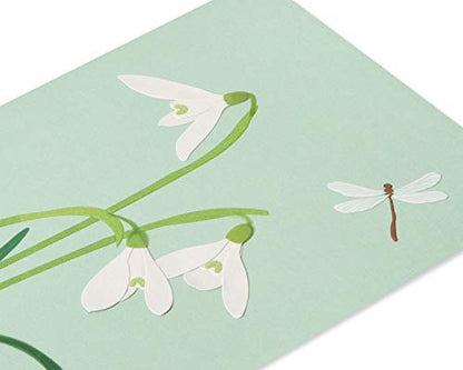 Papyrus Sympathy Card (Deepest Sympathy) - color: White Crocus