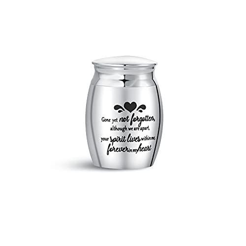 Heaven Love Mini Cremation Urns for Human Ashes Family Grandma Keepsake - size: Gone yet not forgotten…