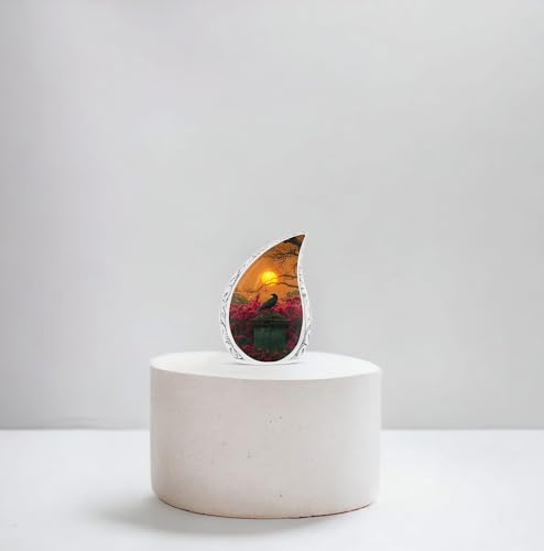Guardian of The Twilight Garden - Human Cremation Urn - Small Urn - 3 Inch - Pack of 4 - Urn for Ashes Adult Male & Female - Keepsake Urn for Ashes - Burial Urn - Human Urn for Ashes - size: Keepsake-4