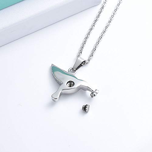 shajwo Hummingbird Urn Necklaces for Ashes - color: Customize