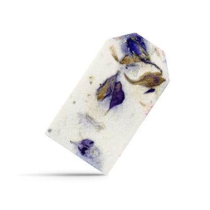 50 Purple Plantable Seed Paper Tags with Wildflower Seeds - style: 50 Purple Blank Tags