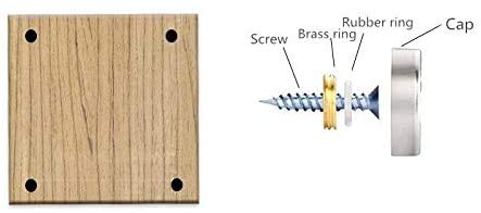 Screw Cap Covers Decorative Mirror Screws, Stainless Steel Screw Cap/Cover - size: 20mm