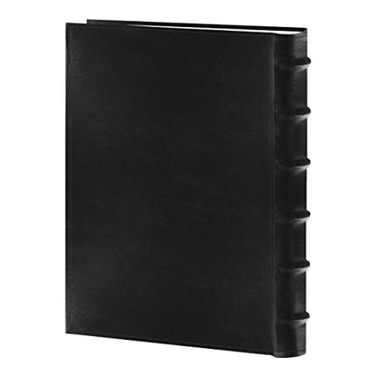 Pioneer Sewn Bonded Leather BookBound Bi-Directional Photo Album, Holds 300 4x6" Photos, 3 Per Page. Color: Black. (Pack of 4) - color: Black, size: 4 x 6 Inch (Pack of 4), style: Photo Album