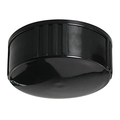 MEETOOT 12pcs Phenolic Resin Cover 24mm Black Poly Seal Screw Caps for Daily Chemicals, Food, Cosmetics Bottles