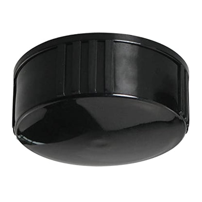 MEETOOT 12pcs Phenolic Resin Cover 24mm Black Poly Seal Screw Caps for Daily Chemicals, Food, Cosmetics Bottles