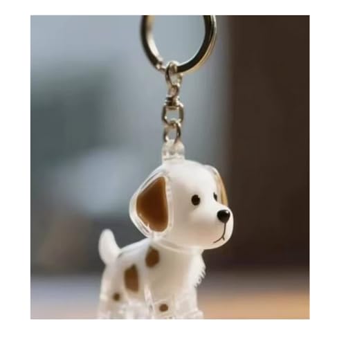 EPMANN Dog Hair Collector Keychain Charm Memorial Storage Box, Transparent Bottle for Pet Hairs Keychain, Pets Fur Keepsake Keyring for Collecting Hair, Portable Pet Memory Capsule(6) - style: E
