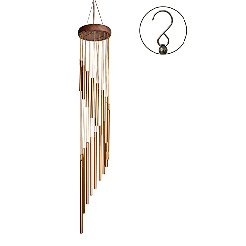 SuninYo Wind Chimes for Outside,Memorial Windchimes Outdoor Clearance,36 inches Memorial Wind Chimes with S Hook for Home Garden Decoration