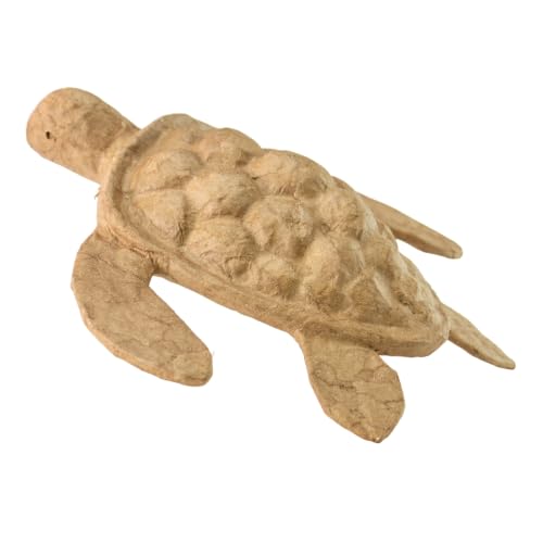 Natural Brown Paper Turtle Biodegradable Cremation Mini Urn for Ashes, Earth Friendly Urn for Ground or Sea Burial, Eco Urn for Ashes, Keepsake Size, 7.25" L x 7.75" W x 2" H - color: Mini - Natural Brown