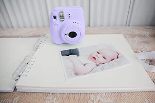 Never Ever Land Scrapbook Album – 12x10 Purple Scrap Book. Scrapbooking Supplies, Memory Book, Wedding Guest Book, Photo Album, Baby Shower Gifts, Valentines, Engagement Gifts, and Anniversary - color: Lavender
