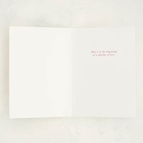 Minted | Wedding & Bridal Shower Card, 5x7 w/Envelope | Cheers to Love - color: Cheers to Love