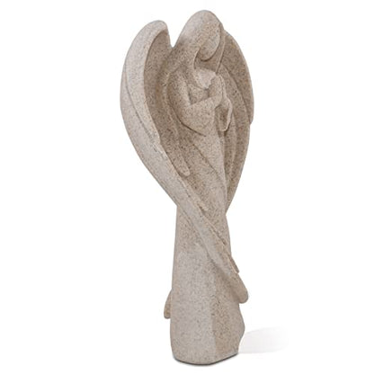 SIMON'S SHOP Praying Angel Statues, 9'' Remembrance Angel Sculpture - color: Beige - Sheltering Wings