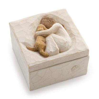 Willow Tree True Keepsake Box, Sculpted Hand-Painted Bas-Relief Box | Pet-Themed Figure, Holds Small Treasures, Hidden Message Inside, Cast from a Susan Lordi Original Carving, Fitted Gift Box - style: Antique
