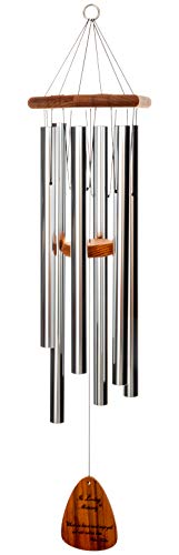 In Loving Memory 30-inch Windchime, Silver w/What we Have Once Enjoyed… - color: Silver