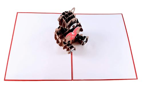 iGifts And Cards Sympathy Teddy Bear Broken Heart 3D Pop-Up Card 6"x8" | Comfort, Condolences, Encouragement, Get Well Soon, Apology, Grief Comfort Gift, Missing You, Thinking of You, Family, Friend - color: Sympathy Bear