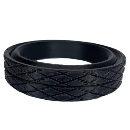 2.5" ID Plastic Threaded Ring Set for Bowls, Cups, Containers, Lids, Urns, Vessels, Woodturning Projects (2.5" ID 3.3" OD) - size: 2.5" ID 3.3" OD