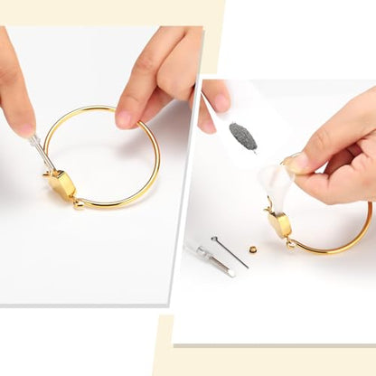 Oinsi Heart Urn Bracelet for Ashes, Cremation Jewelry Leather Bracelets for Men Women, Memorial Jewelry With Filling Kits - color: Gold