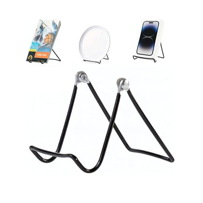 KINGDOM SOLUTIONS - 3.25" Black Metal Display Stand Made in USA - 2 Pack - color: Black Adjustable, size: 3.25" (2-pack)