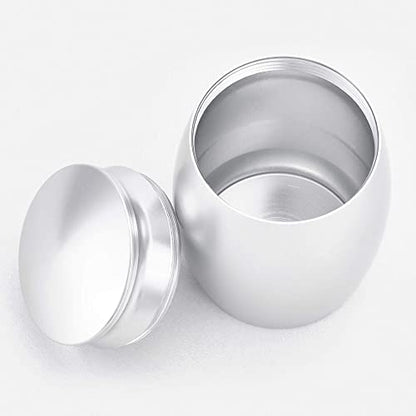 Small Urns for Pet Ashes,Silver Mini Urn for Dog/Cats Ashes - color: Silver