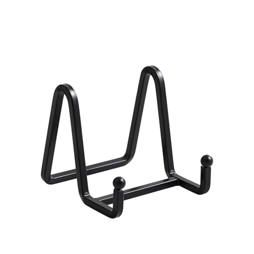 Plate Holder Easel Display Stand - 3 inch Metal Plate Stands for Display - Tabletop Picture Stand - Black Iron Easels for Display Pictures | Photo Frames | Book | Decorative Plates | Plaque - 1 Pack - size: 3 inch (1 pack)