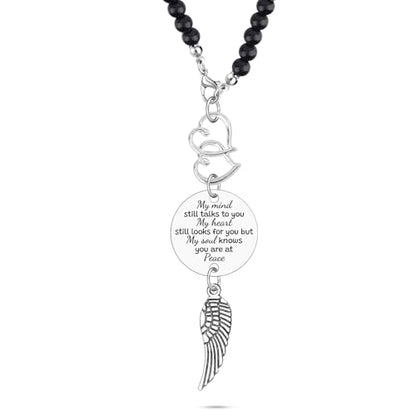 Heigebi Memorial Car Charm Sympathy Gifts for Women Men Sympathy Keepsake Car Mirror Hanging Accessories in Memory of Father Mother Daughter Son Remembrance Gift Rearview Mirror Charm