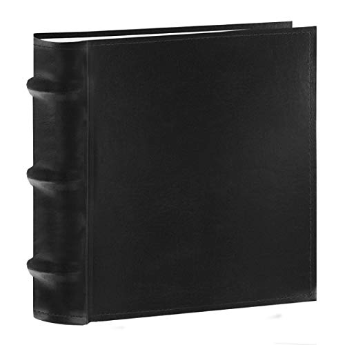Pioneer Photo Albums 100-Pocket European Bonded Leather Photo Album for 4 by 6-Inch Prints, Black - color: Black, size: 4 x 6 Inch
