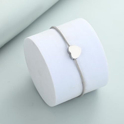 Imrsanl Heart Urn Bracelet for Ashes Cremation Jewelry for Women - color: Z-Silver