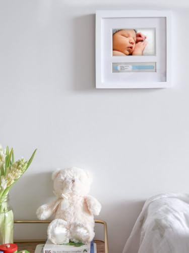 Pearhead Baby Hospital ID Bracelet and Photo Keepsake Frame, White - color: Baby's First Selfie Frame, size: One Size