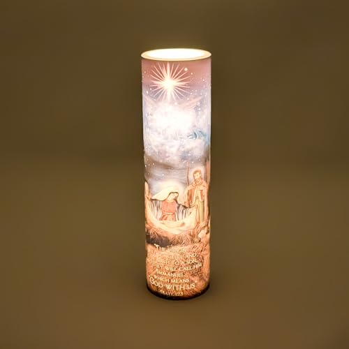 The Nativity, LED Flameless Devotional Prayer Candle