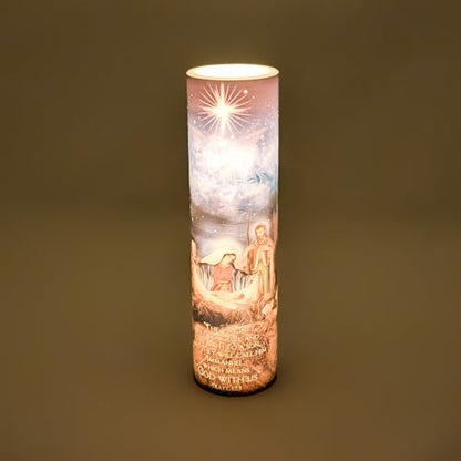 The Nativity, LED Flameless Devotional Prayer Candle