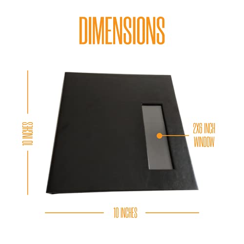 2x6 Strip Album, Black Cover Black Pages, 2 Gel Pens, 20pk - color: Black, size: 20