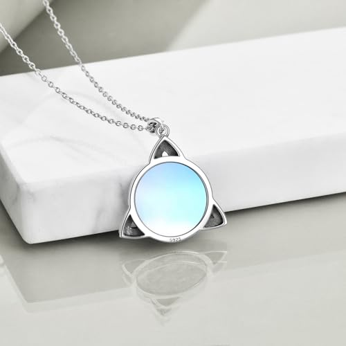 WINNICACA Celtic Knot Necklace 925 Sterling Silver Celtic Pendant Irish Urn Necklace Jewelry Birthday Anniversary Valentine's Day Gifts for Her Women Wife Girlfriend Daughter - style: 1-Celtic Knot Necklace(Moonstone)