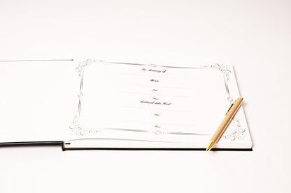 LIFETOO Ocean Funeral Guest Book w/Pen (12" x 8", 400+ Guests), Celebration of Life Guest Books, Memorial Service Guest Book Sign for Funerals | Guest Book for Funeral, Memory Book for Funeral Guest