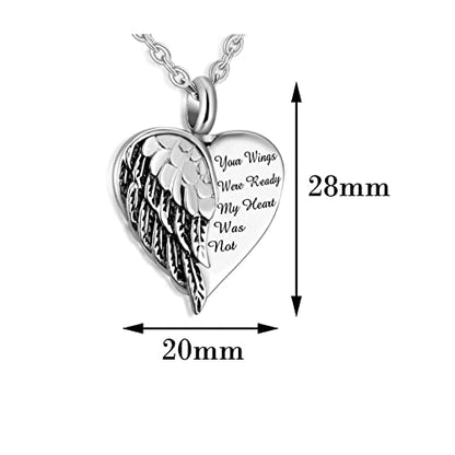Beydodo Personalized Heart Cremation Urn Necklace for Ashes Always in My Heart Memory Necklace Gift with Funnel Kit - color: Style 3