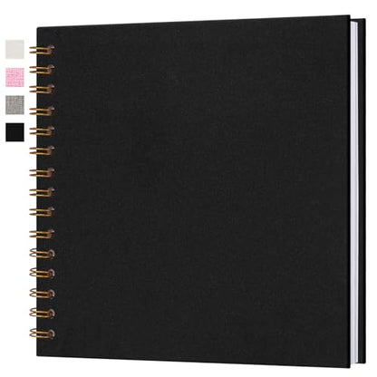 10x10 Inch Scrapbook DIY Photo Album, 20 Sheets (40 Pages), Black - color: Black, size: 10 x 10 Inch 20 Sheets