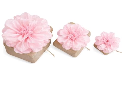Biodegradable Water Burial Urn Kit with Pink Flower – Cruise Approved Ocean Ashes Scattering Ceremony with Certificate (3 Sizes) (Medium) - size: Medium