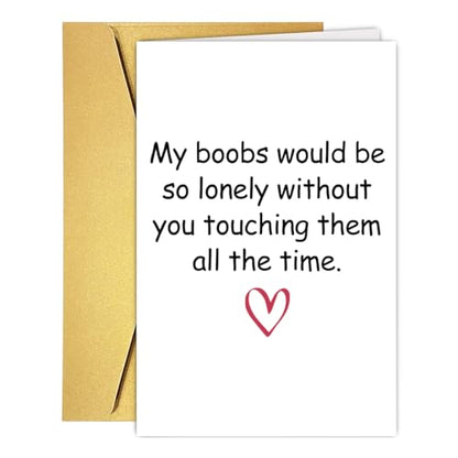Funny Valentine's Day Card Husband, Dirty Anniversary Card Valentine Gift Love Birthday Valentine's Day Cards For Husband Boyfriend, Sexy Birthday Card Gift for Him, Adult Valentines Day Card Men - color: #2