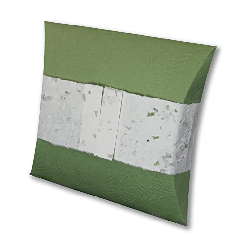 Journey Earthurn, Embossed Fern, Mini 60 cu. Inch - Handcrafted from Sustainable, Biodegradable Paper for Water or Earth Burial.