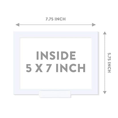 Andaz Press Personalized Wedding Framed Party Signs, Formal Black and White, 5x7-inch, Welcome to our Beginning, 1-Pack, Includes Frame, Custom Made Any Name - color: Custom Beginning