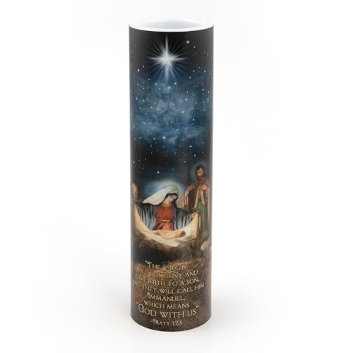 The Nativity, LED Flameless Devotional Prayer Candle