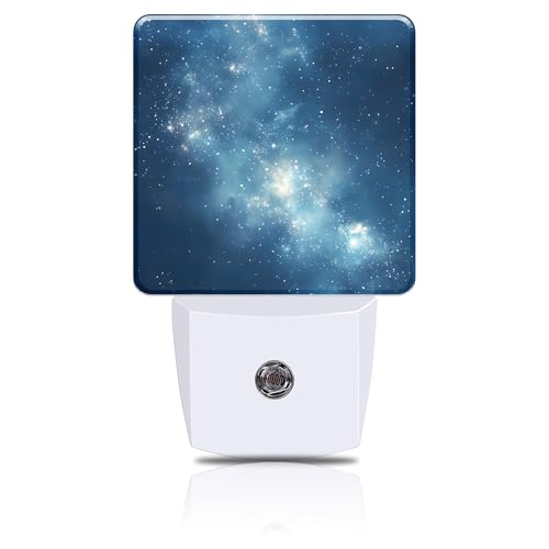 Galaxy Night Light Starry Sky with Stars Night Lights Plug into Wall Smart Dusk to Dawn Sensor 0.5W Energy Efficient Led Lamp for Men Women Bedroom Bathroom Hallway Stairway Decor - color: Starry Sky with Stars