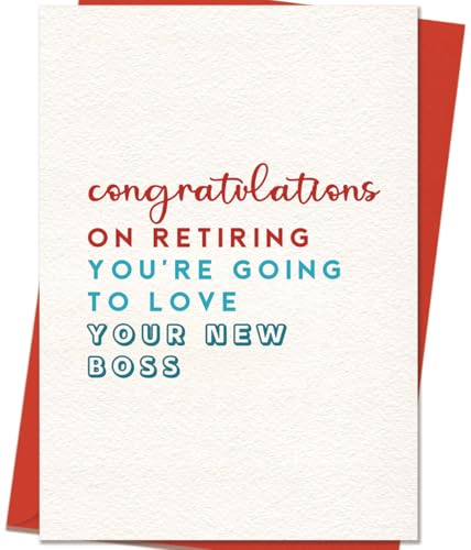 Retirement Card for Women Men, Goodbye Gift for Coworker Friend | Humorous Retirement Card Gift for Coworker Colleague Friend, Goodbye Card to Celebrate New Adventures，Personalized Messages - color: CD-022, size: 8.0 x 5.3 inches