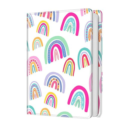 Fintie Photo Album 4x6 Photos - 112 Pockets Wallet Albums Memory Book | Vegan Leather Cover, 4X6 Picture Keepsakes, Family/Wedding/Travel Memory Book, Baby/Kids/Boys/Girls Gift, Dreamy Rainbow - color: dreamy rainbow