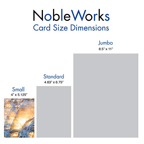 The Best Card Company - 20 Landscape Nature Note Cards Blank (4 x 5.12 Inch) (10 Designs, 2 Each) - Winter Sunrise AM6655OCB-B2x10 - style: Winter Sunrise