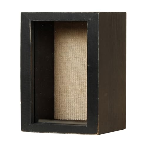 Shadow Box Frame 3x6 Shadow Box Display Case with Linen Back of Awards Memorabilia Flower, Pictures, Keepsakes、Bouquet、Medals and More Photos Memory Box Black - color: Black, size: 6×8