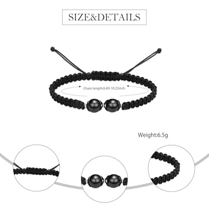 Cremation Jewelry Heart Ball Urn Bracelet for Ashes Adjustable Bangle Rope Braided Bracelet Stainless Steel Memorial Bracelets Keepsake Jewelry Gifts for Women Girls - color: Brother