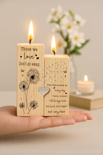 Sympathy Gifts for Loss of Loved One, Bereavement Candle Holders - Condolence Gift, Memorial Gifts for Mother Father Grandma (WE Love) - size: WE LOVE