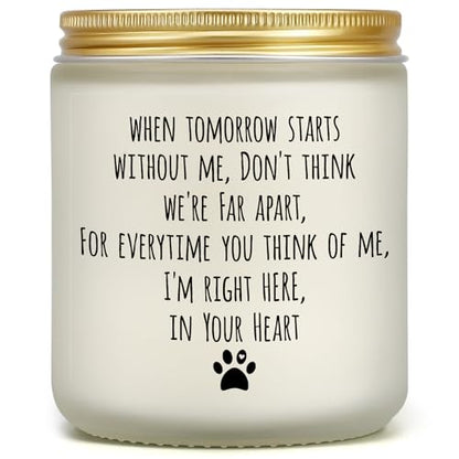 Dog Memorial Gifts for Loss of Dog, Pet Loss Sympathy Gift for Cat | Dog Passing Away Gifts, Pet Memorial Bereavement Present, Remembrance Condolence Grieving Candle for Dog Death, Lavender